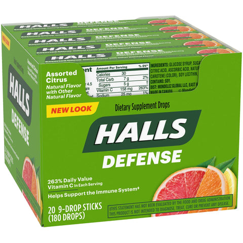 Halls Stick: Defense Assorted Citrus