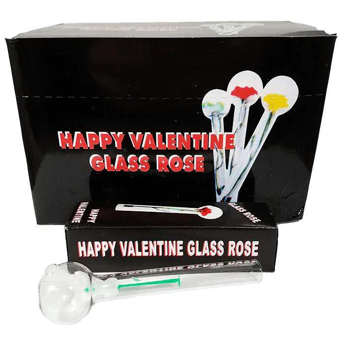Happy Glass Love Rose Display
