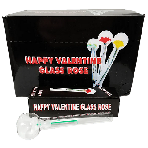 Happy Glass Love Rose Display