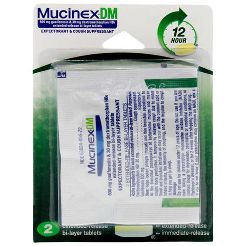 Blister Pack: Mucinex DM 2's (12CT)