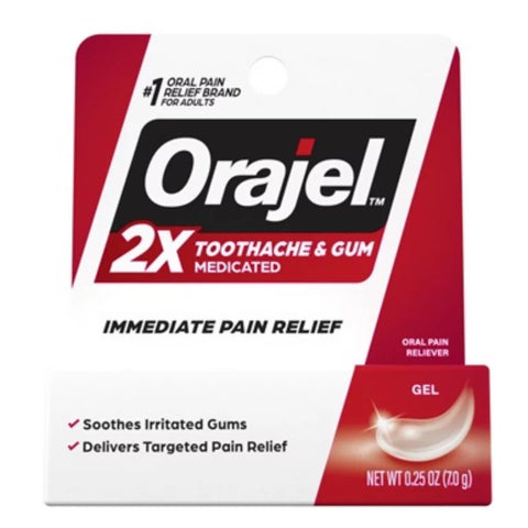 Orajel 2x Toothache & Gum Medicated 0.25oz