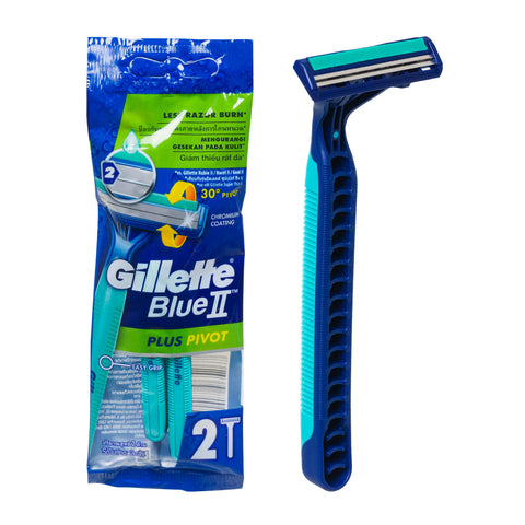 Gillette Razors: Blue 2 Plus Pivot - 2's