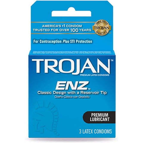 Trojan ENZ Light Blue 3's (6CT)