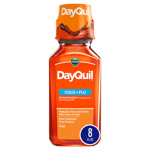 Dayquil Cold & Flu Bottle 8oz