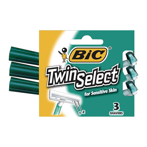 Bic Razors - Twin Select Sensitive (3CT)