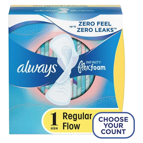 Always Infinity Flex Foam: Regular (Size 1) - 18's