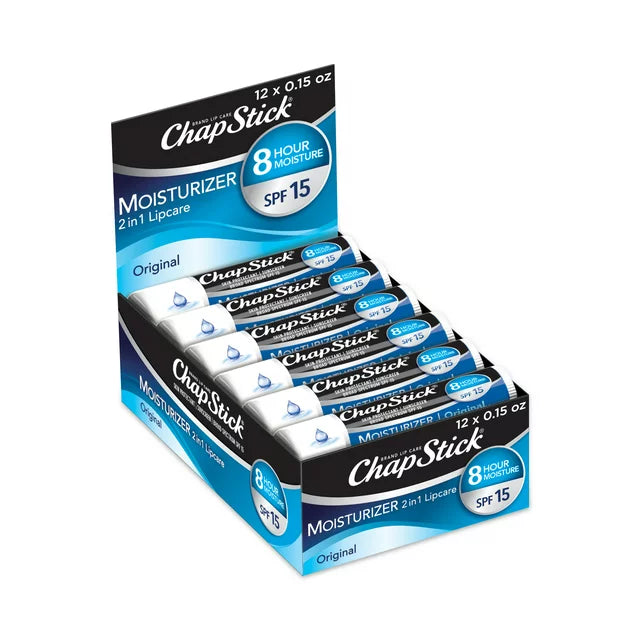 Chapstick Moisturizer Original Blue 12CT