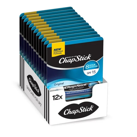 Chapstick Moisturizer Original Blue Blister Pack (12CT)