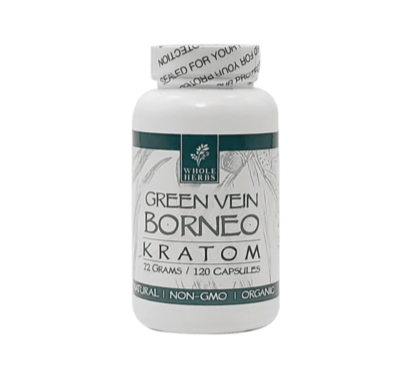 Whole Herbs Bottles: Borneo Green Vein - 120 Capsules | 72 GMS