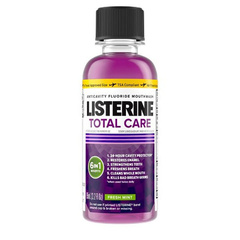 Listerine Travel Pack Bottle: Total Care 3.2oz