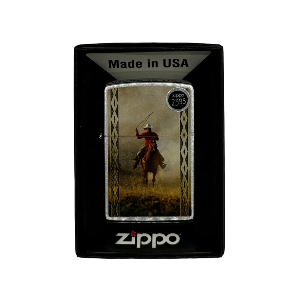 Zippo Lighter: Cowboy Roping