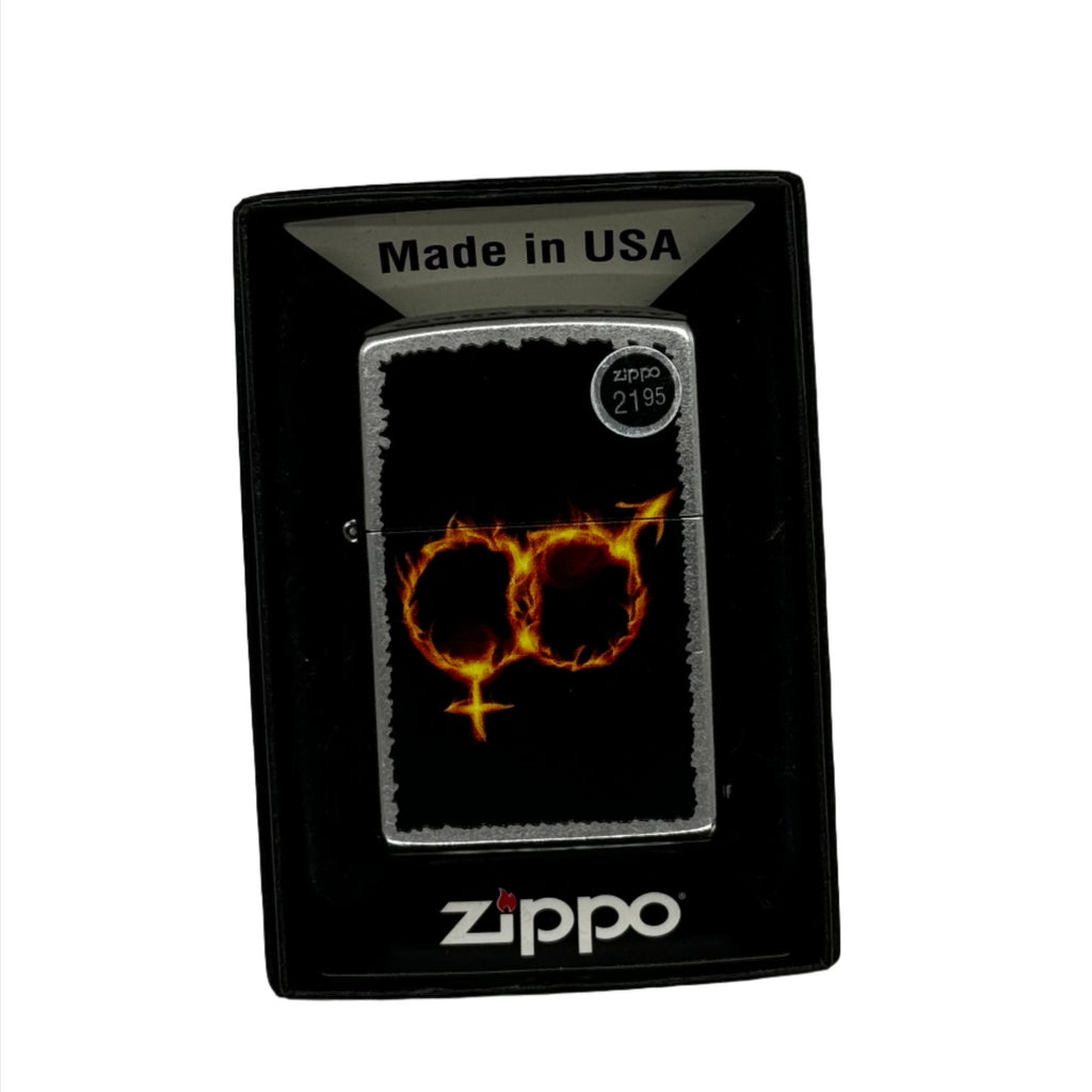 Zippo Lighter: Man Woman Fire