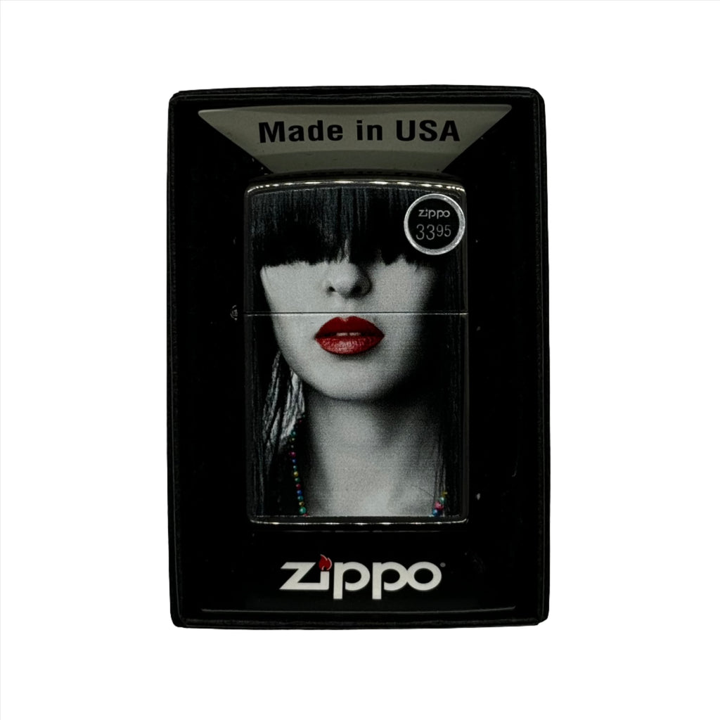 Zippo Lighter: Red Lips
