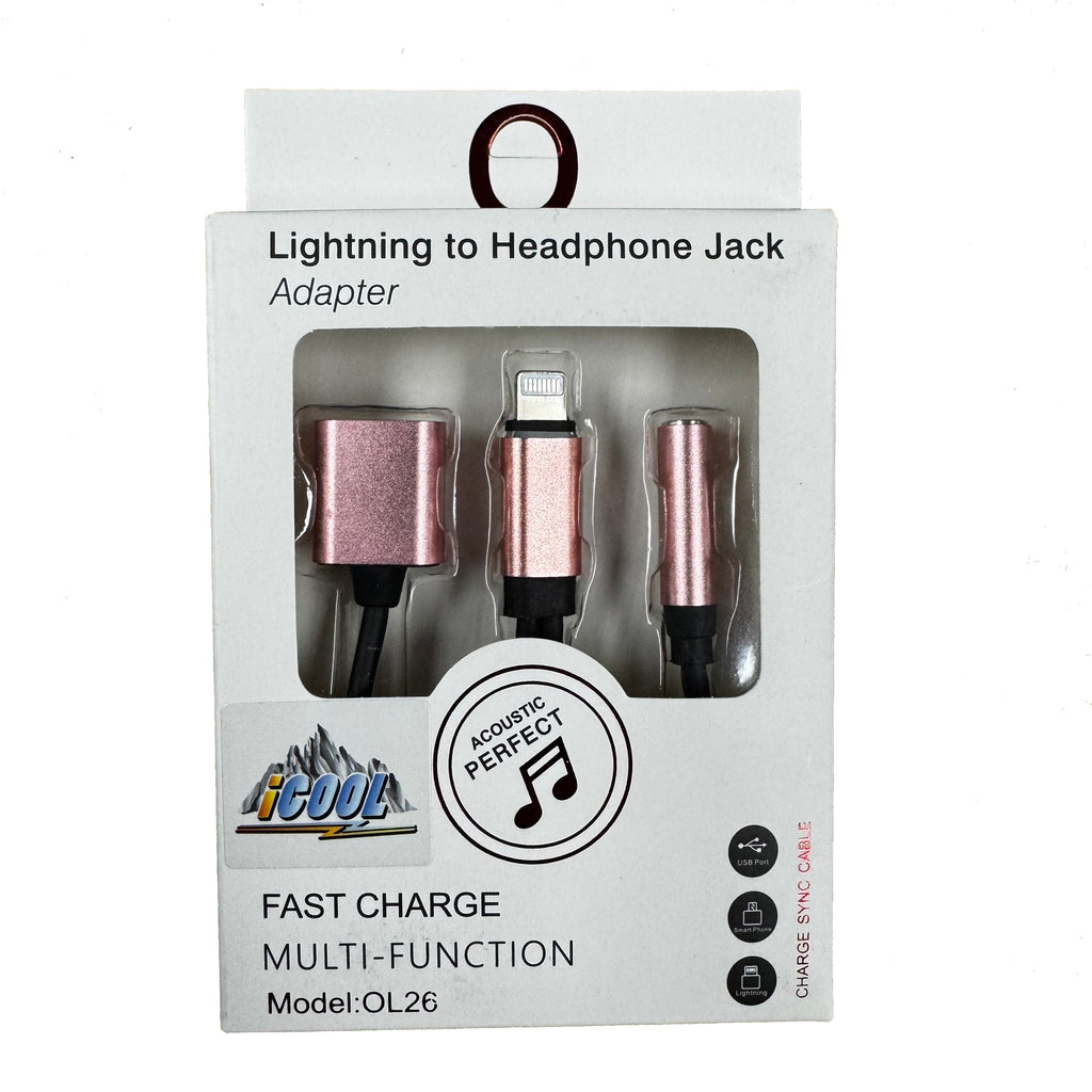 Dual iPhone Adapter - Lightning to Type-C & AUX