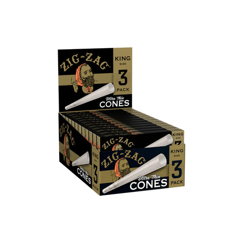 Zig-Zag Cone - Ultra Thin King Size (3 Pack)