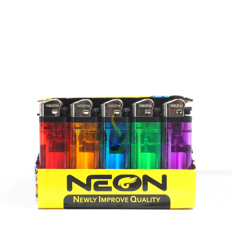 Neon Clear Lighters (50CT)