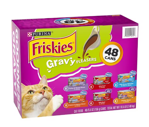 Purina Friskies Cat Food: Gravy Pleasers (48CT)