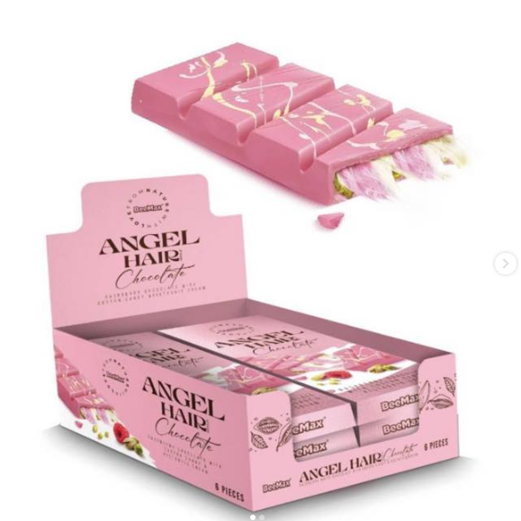 Dubai Chocolate: Raspberry White Chocolate 200gms (6CT)