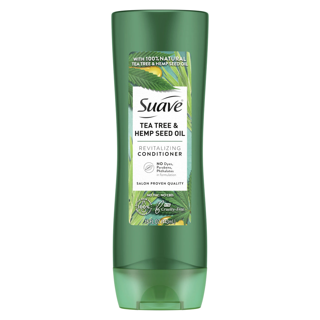 Suave Conditioner 12.6oz: Tea Tree & Hemp Seed Oil