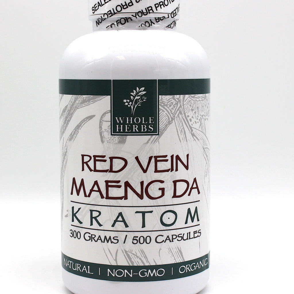 Whole Herbs Bottles: Maeng Da Red Vein - 500 Capsules | 300 GMS
