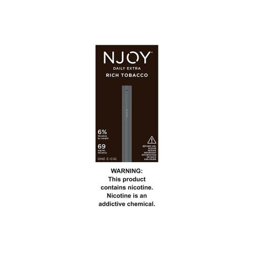 NJOY DAILY RICH Disposable: Rich Tobacco 6%