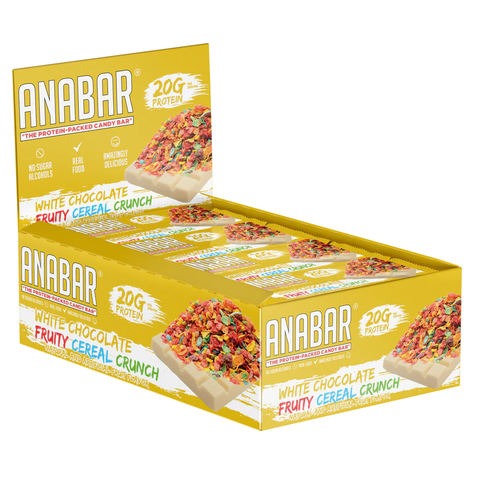 Anabar Protein Bar 20G: White Chocolate Fruity Cereal Crunch