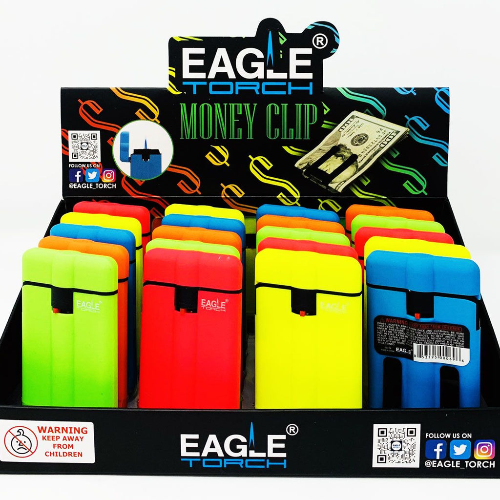 Eagle Torch Lighters: Straight Money Clip Torch - PT161MC (20CT)