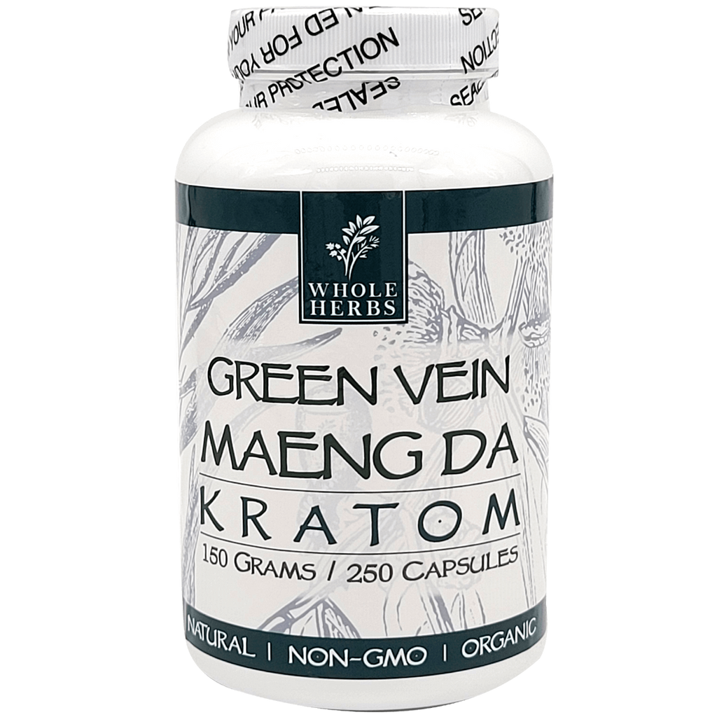 Whole Herbs Bottles: Maeng Da Green Vein - 250 Capsules | 150 GMS