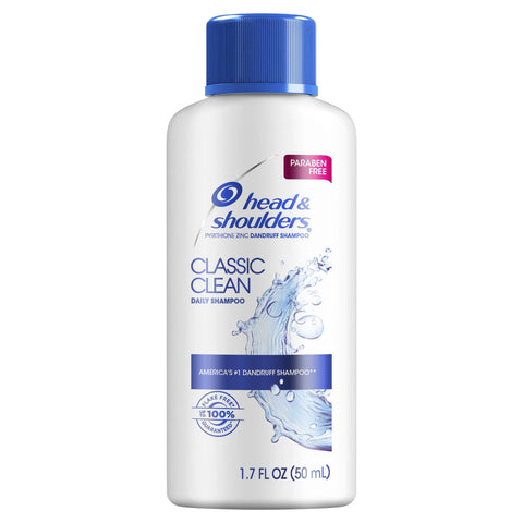 Head & Shoulders Shampoo: Classic Clean 1.7oz (Travel Size)