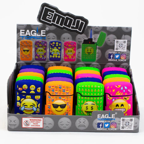 Eagle Emojis Torch Lighters: Straight Emojis - PT113EJ (20CT)