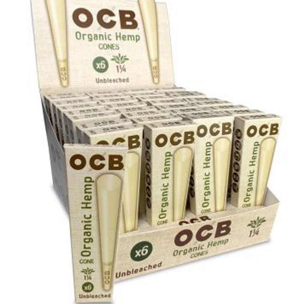 OCB Organic Hemp Cone: 1-1/4 (6 Pack)