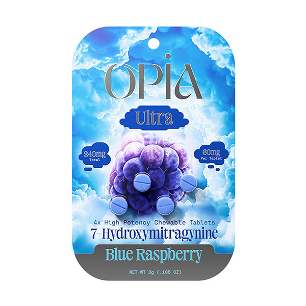 Opia Ultra 7-Hydroxy 240MG: Blue Raspberry (10CT)