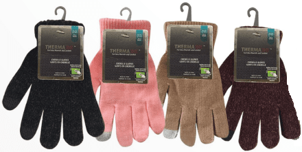 Thermaxxx: Women's Chenille Touch Gloves (12CT) #11222