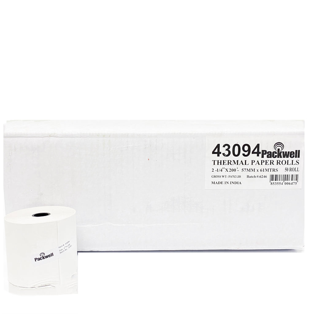 Thermal Paper Roll 2-1/4x200 - 43094 (50CT)