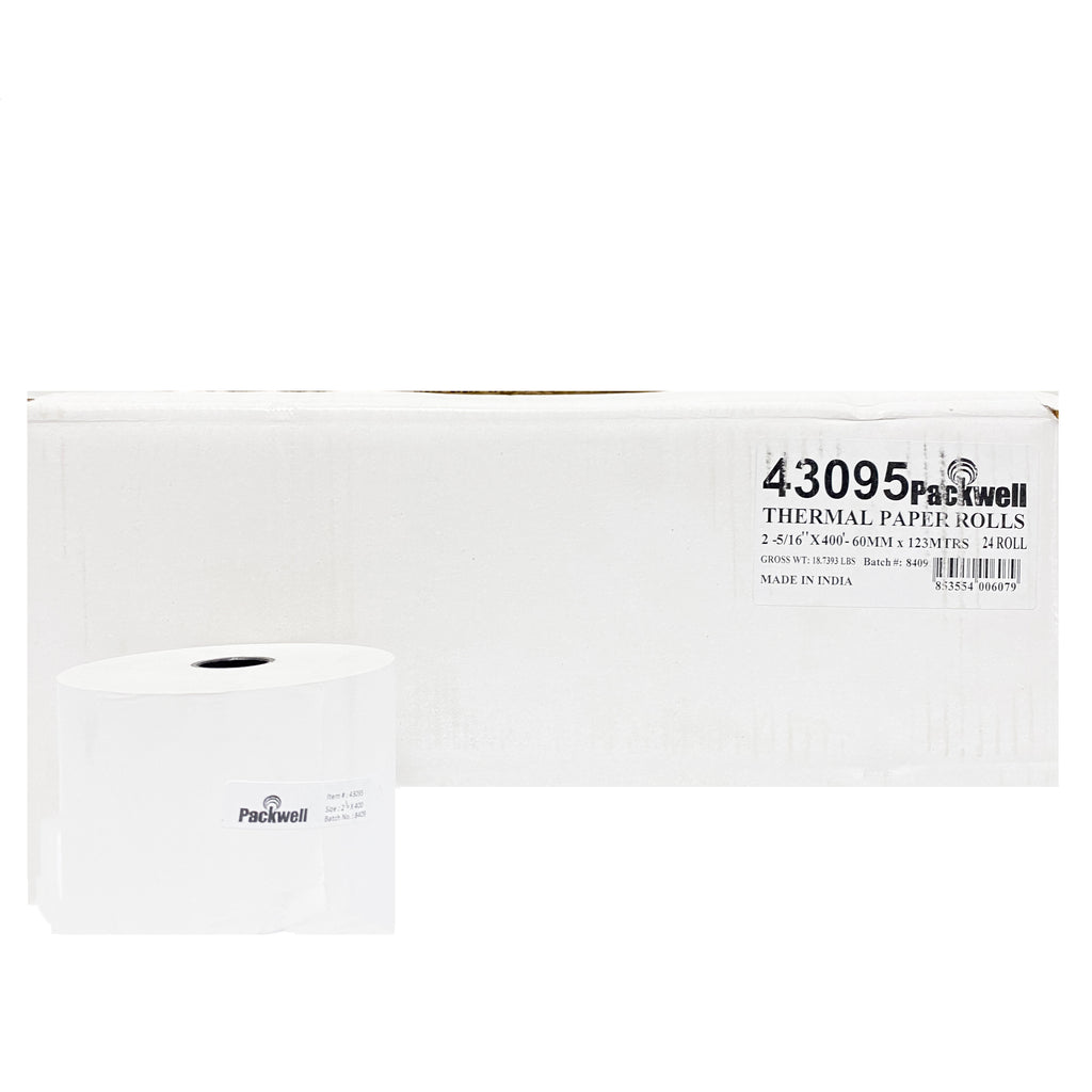 Thermal Paper Roll 2-5/16x400 - 43095 (24CT)