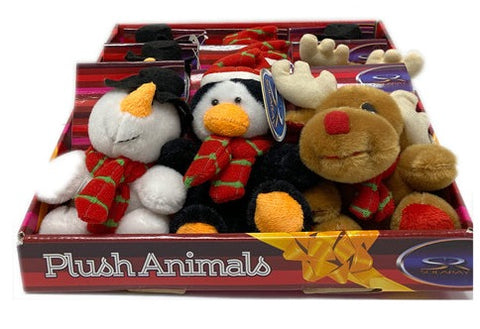 Christmas Plush Animals Display (9CT)