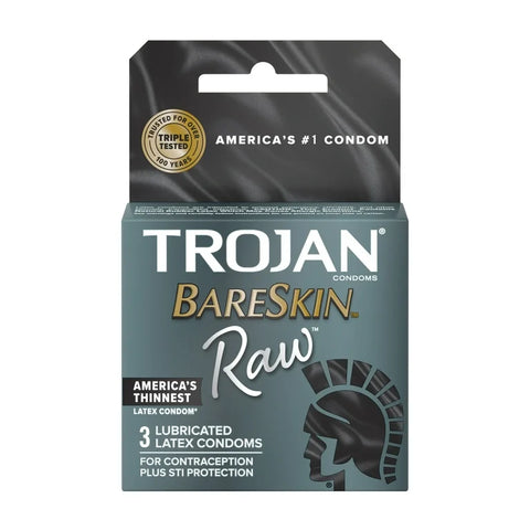 Trojan Raw Bareskin 3's (6CT)