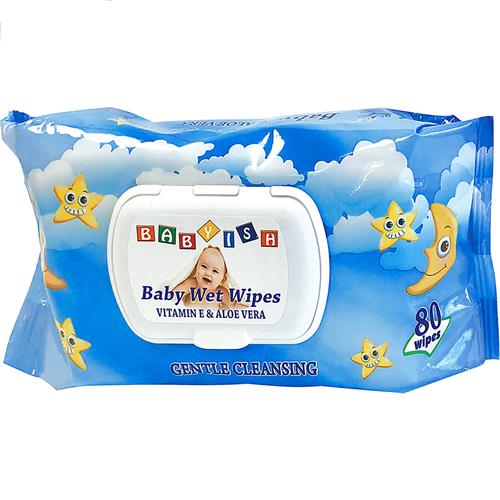 Baby Wipes With Cap 80's (Pink/Blue)