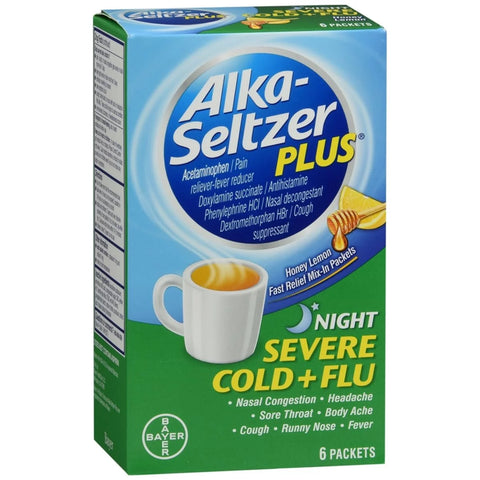 Alka Seltzer Plus Powder - Night Time | Honey Lemon 6's