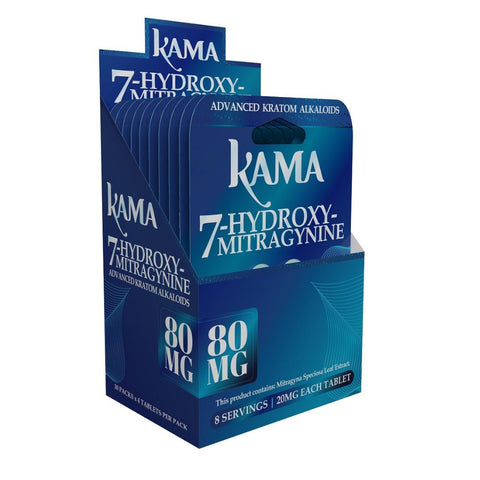 Kama Blue 80MG: 7-Hydroxymitragynine 4's - Original (10CT)