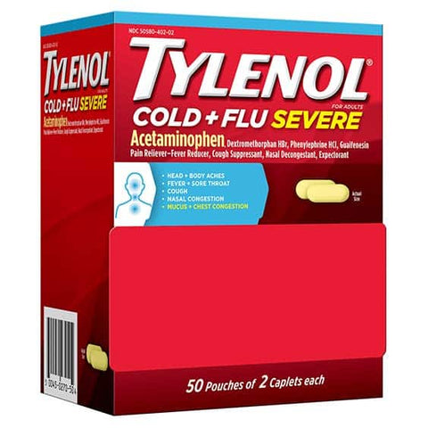 Tylenol Cold+Flu Severe Loose Box - 50CT