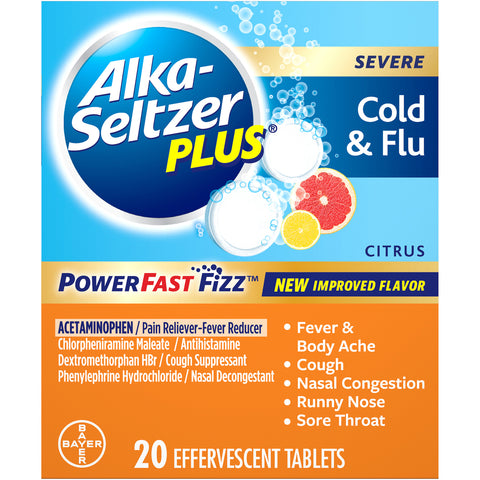 Alka Seltzer Plus - Cold & Flu | Citrus (20CT)