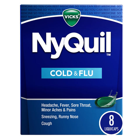 NyQuil Cold & Flu Liqui Caps (8CT)