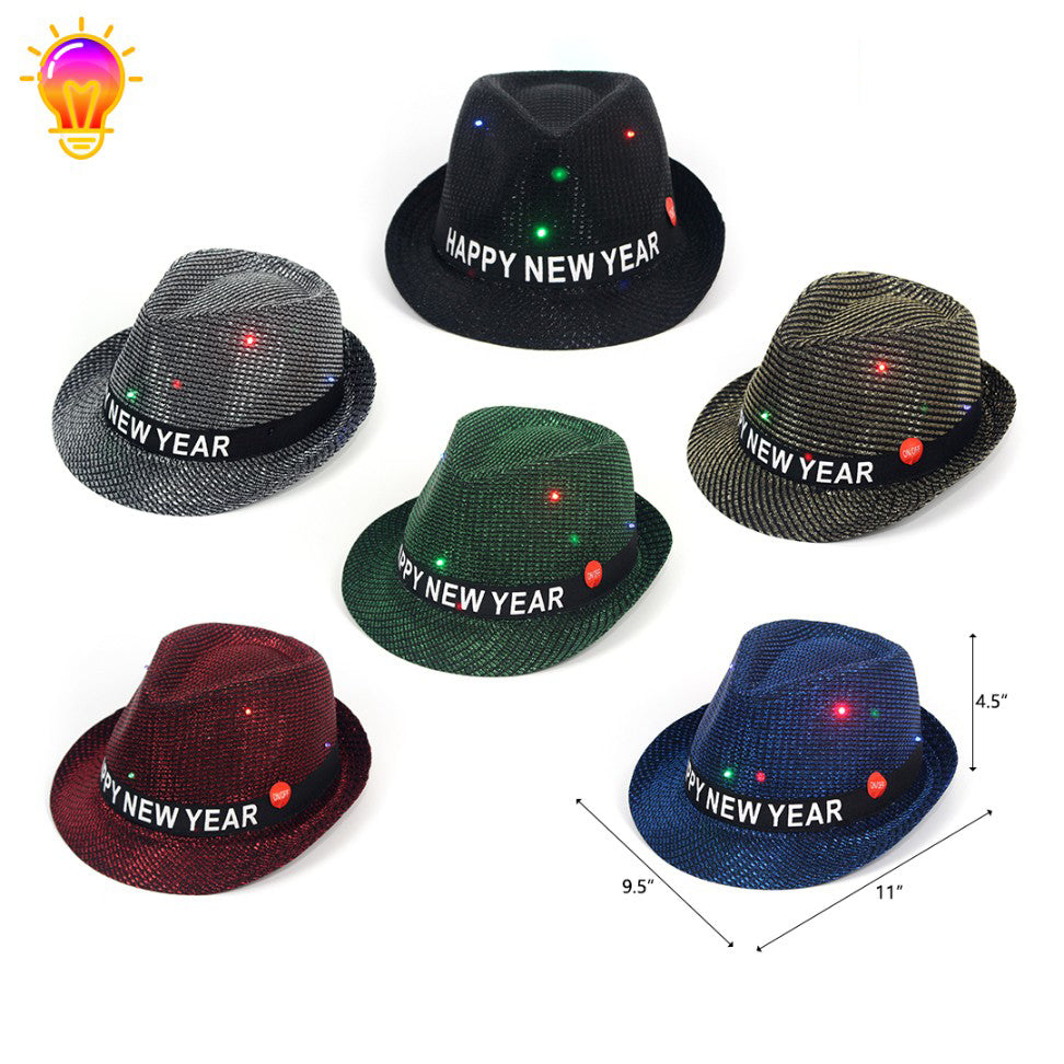 Lighted Hat: Mesh Fedora (12CT) - 377585