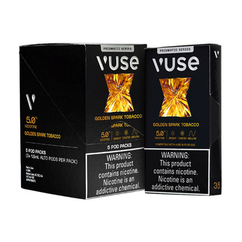 Vuse Prismatic Series: Golden Spark Tobacco 5% (5CT)