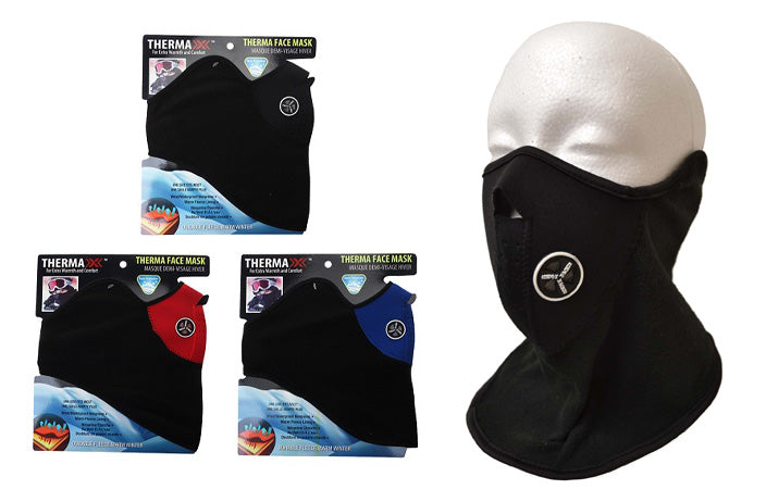 Thermaxxx: Windproof Half Face Mask w/Vent (12CT) - 14100