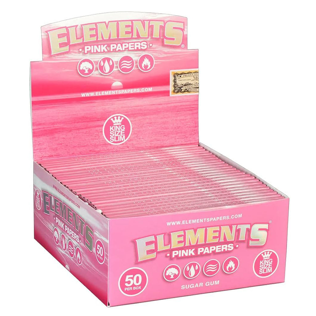 Elements: Pink King Size Slim Paper (50CT)
