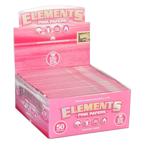 Elements: Pink King Size Slim Paper (50CT)