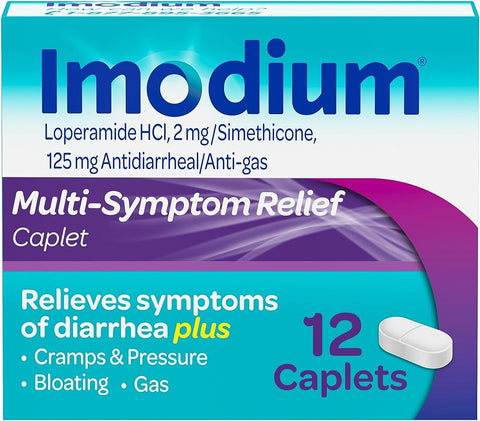 Imodium Tablets: Multi Symptom Relief (12CT)