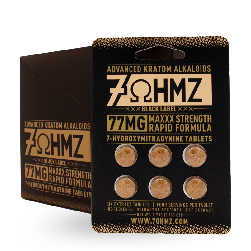 7-Ohmz Black Label: 6's Tablets - 77MG (20CT)